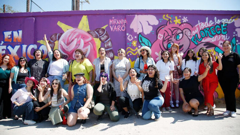 Inauguran mural “Morras y muras” en el Cobach Mexicali