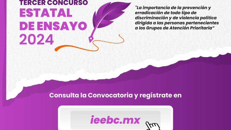 Convoca IEEBC a tercer concurso estatal de Ensayo