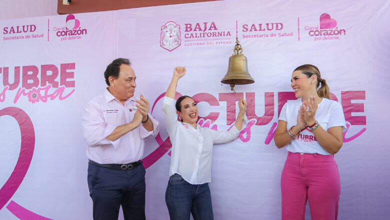 Da campanazo gobernadora del Mes Rosa para la lucha del cáncer de mama