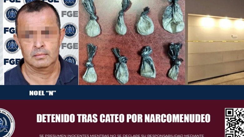 Tras cateo encuentran droga y detienen a uno