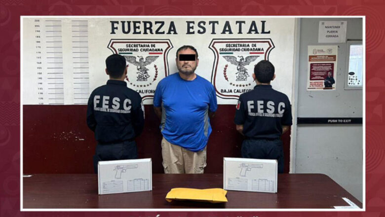 Detienen a sujeto armado en la colonia Cuauhtémoc Norte