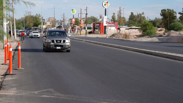 Supervisa alcaldesa rehabilitación de calzada Anáhuac