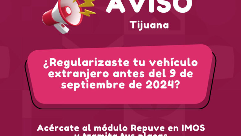 Invitan a personas que regularizaron su vehículo “chocolate” antes del 9 de septiembre a que tramiten sus placas