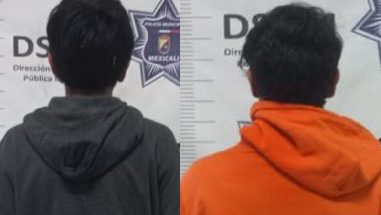 Par de menores asalta con violencia a sujeto en vía pública 