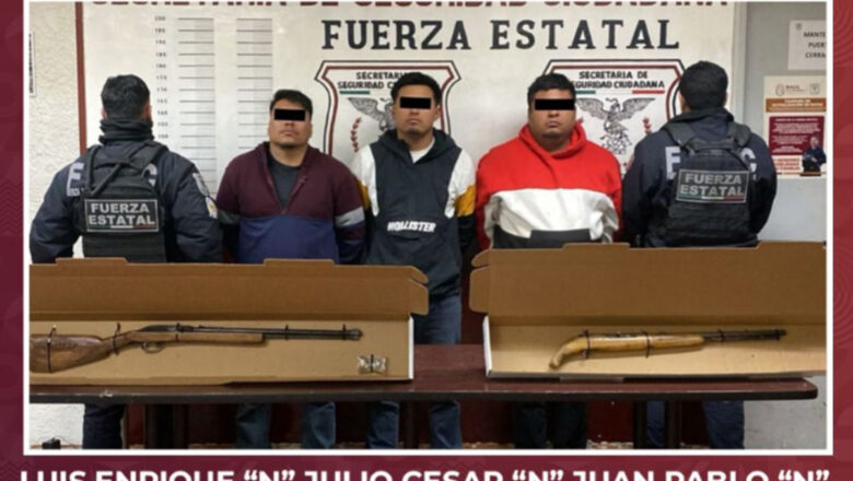 FESC recupera 900 litros de gasolina, armas y vehículo robado en Tecate