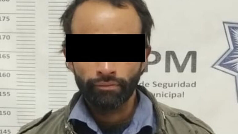 Lo atrapan en lote baldío haciendo de sus necesidades
