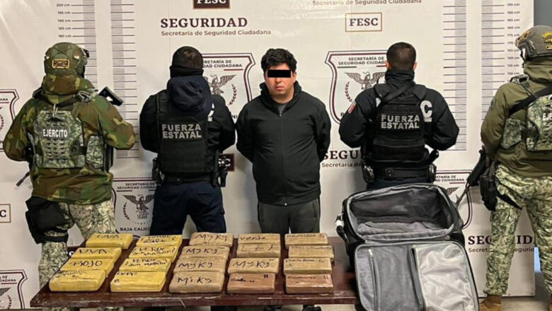 Aseguran 20 kilos de fentanilo en Tijuana