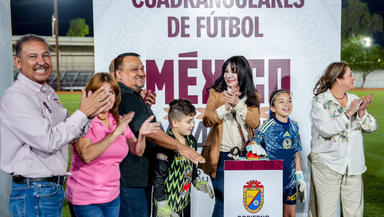 Instalan nuevas luminarias al campo “Boticas” Pérez antes Necaxa