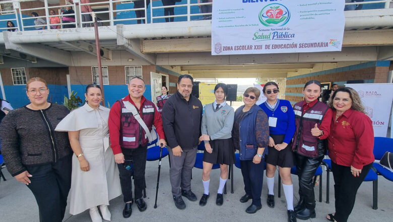 Realiza EducaciónBC  jornada comunitaria 2026 “Feria de la Salud” en nivel secundaria