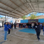 Realiza educación matrogimnasia con alumnos de telesecundaria